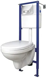 Комплект 6 в 1 Cersanit Delfi S-SET-DEL/Vec/TPL/Mo-Cm-w с кнопкой Movi BU-MOV/CM хром матовый, 1