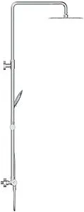 Душевая система с термостатом для душа Cersanit Brasko хром 63066 Душевая система с термостатом для душа Cersanit Brasko хром 63066, 5