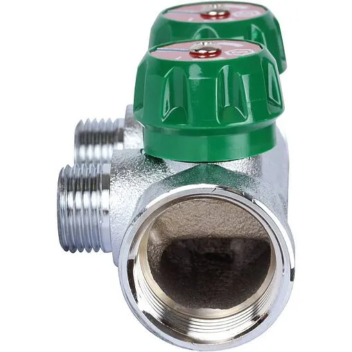 Коллектор регулирующий проходной 2 отвода 1&quot;в/н x ½&quot;к Stout SMB-6850-011202