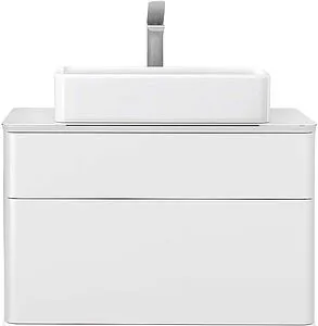 Тумба-умывальник подвесная Jorno Pastel 80 белый жемчуг Pas.01.82/P/W+MLN-7050H Тумба-умывальник подвесная Jorno Pastel 80 белый жемчуг Pas.01.82/P/W+MLN-7050H, 1