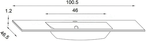Раковина Jacob Delafon Sherwood 100 базальт EB1830RU-DE5