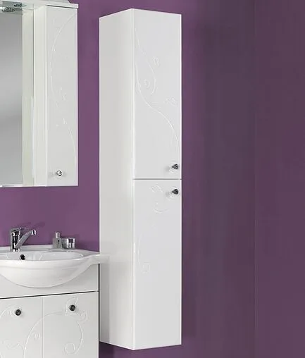 Шкаф-пенал подвесной Aquaton Лиана 30 L белый 1A163003LL01L