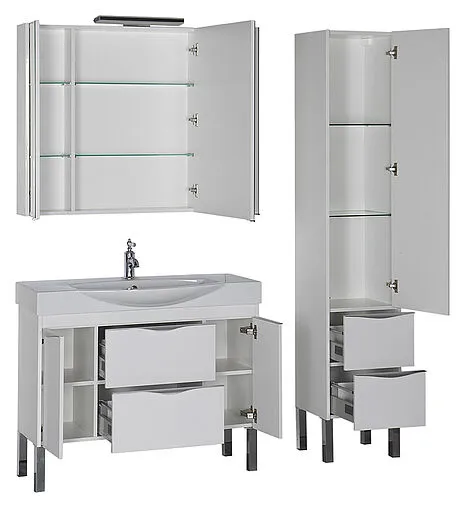 Шкаф-зеркало Aquanet Франка 105 белый 00183047