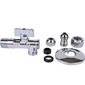 Кран шаровый угловой с фильтром ½&quot;н x ⅜&quot;н x 10ц Bugatti Minnesota 08750001, 5