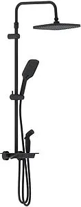 Душевая система с термостатом для ванны Damixa Gala чёрный матовый 953770300, 1