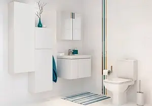 Тумба-умывальник подвесная Cersanit Colour 50 белый 64257+, 4