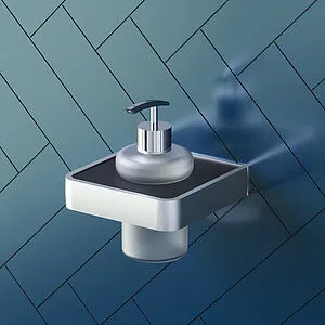 Дозатор для жидкого мыла Damixa Jupiter чёрный матовый/алюминий DA7736900, 4