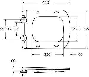Крышка-сиденье для унитаза с микролифтом BelBagno Carina белый BB5046SC Крышка-сиденье для унитаза с микролифтом BelBagno Carina белый BB5046SC, 2
