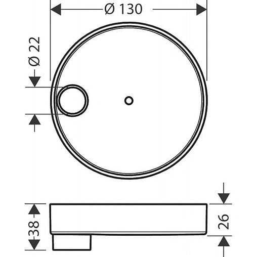 Мыльница Hansgrohe Casetta S Puro хром 28679000