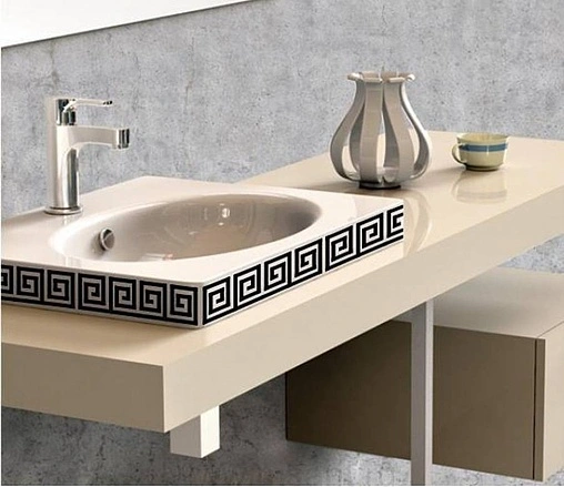 Раковина Sanita Luxe Next Greek 60 белый NXT60SLWB11