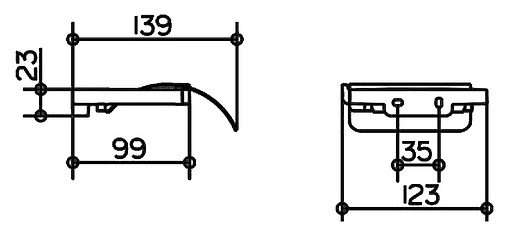 Держатель туалетной бумаги Keuco Collection Moll хром 12760010000