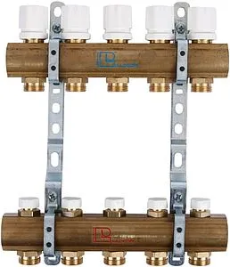 Группа коллекторная без расходомеров 5 отводов 1&quot;в/в x ¾&quot;ек Luxor CD 468/5 15552705, 1