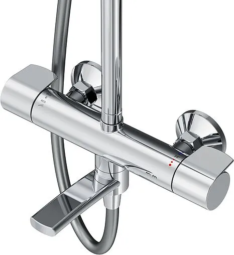 Душевая система с термостатом для ванны Am.Pm X-Joy хром F0785A500 Душевая система с термостатом для ванны Am.Pm X-Joy хром F0785A500