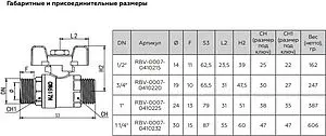 Кран шаровый 1¼"н x 1¼"н Rommer RBV-0007-0410232 Кран шаровый 1¼"н x 1¼"н Rommer RBV-0007-0410232, 2