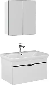 Шкаф-зеркало ISVEA Viva 80 белый 21VV2001080I Шкаф-зеркало ISVEA Viva 80 белый 21VV2001080I, 3