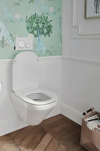 Комплект 6 в 1 Jacob Delafon Modern Life E21775RU-00 с кнопкой E36496-00 белый глянцевый