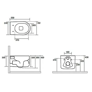 Унитаз подвесной безободковый Kerasan Nolita Tornado Ferro matt 531589 Унитаз подвесной безободковый Kerasan Nolita Tornado Ferro matt 531589, 2