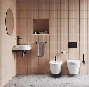 Смеситель для биде Ravak 10° Free чёрный матовый X070155, 3