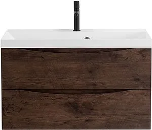 Тумба-умывальник подвесная BelBagno MARINO 90 Rovere Moro MARINO-900-2C-SO-RW-P+ Тумба-умывальник подвесная BelBagno MARINO 90 Rovere Moro MARINO-900-2C-SO-RW-P+, 1
