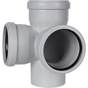 Крестовина двухплоскостная левая внутренняя бесшумная D=110x110x110мм Угол 87° Stout SKB-0017-011087, 1