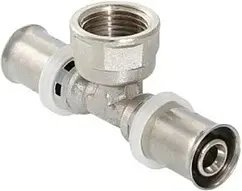 Тройник пресс переходной 16мм x ½"в x 16мм TIM F-T1602FN Тройник пресс переходной 16мм x ½"в x 16мм TIM F-T1602FN