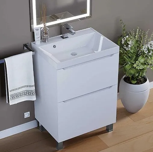 Тумба под умывальник напольная Uperwood UPD Tanos 60 белый матовый 291120329