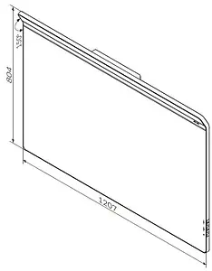 Зеркало с подсветкой Am.Pm Inspire 2.0 120 с подогревом M50AMOX1201SA, 2