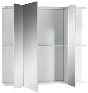 Шкаф-зеркало Айсберг Мега 75 белый DM4604HZ, 3