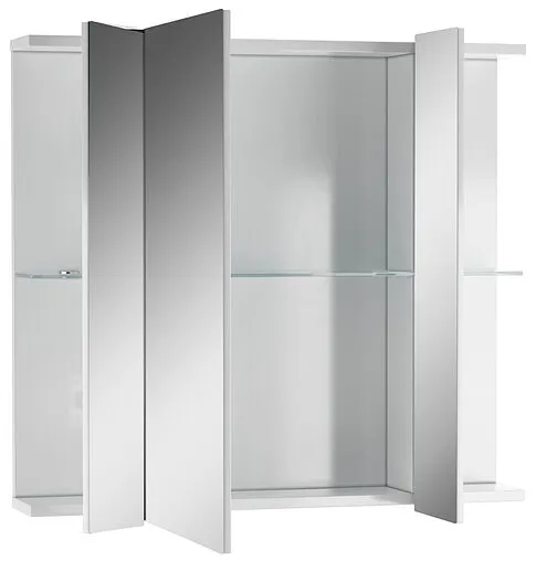Шкаф-зеркало Айсберг Мега 75 белый DM4604HZ