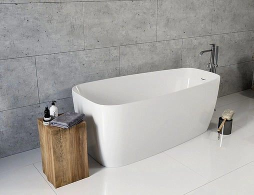 Ванна акриловая отдельностоящая Aquanet Family Trend 170x78 Gloss Finish белый 90778-GW