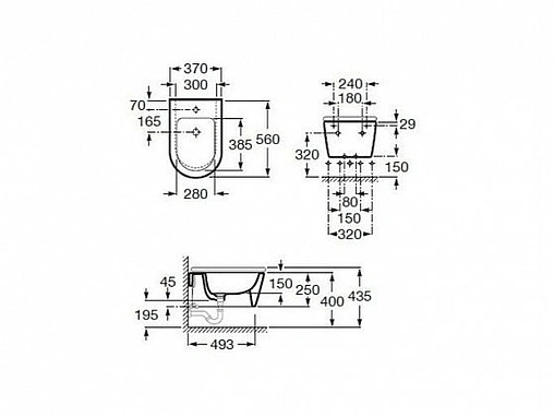 Крышка для биде с микролифтом Roca Inspira Round белый 80652200B