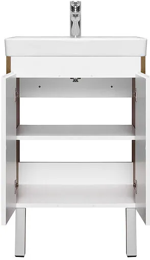 Тумба под умывальник Aquaton Сканди Doors 55 белый/дуб рустикальный 1A278801SDZ90