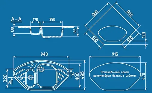Мойка кухонная Ulgran U-105-307 терракот