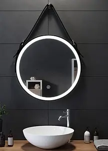 Зеркало на ремне с подсветкой Continent Millenium Black Led 65 чёрный ЗЛП969 Зеркало на ремне с подсветкой Continent Millenium Black Led 65 чёрный ЗЛП969, 3