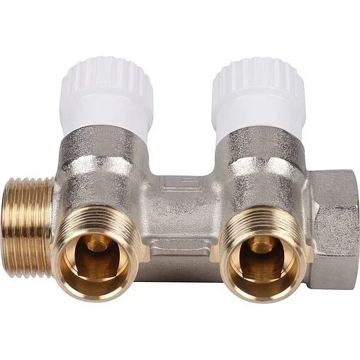 Коллектор регулирующий проходной 2 отвода ¾"в/н x ½"к Stout SMB 6851 341202 Коллектор регулирующий проходной 2 отвода ¾"в/н x ½"к Stout SMB 6851 341202