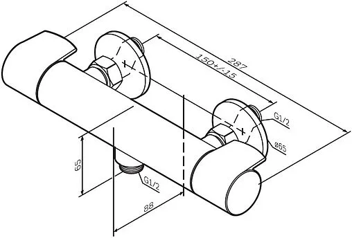 Термостат для душа Am.Pm X-Joy хром F85A40000