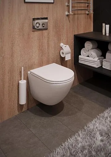 Унитаз подвесной безободковый Terminus Аврора Monolit Tornado белый 01WM49x36W