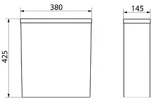 Бачок для унитаза BelBagno Regina белый BB104T Бачок для унитаза BelBagno Regina белый BB104T, 2