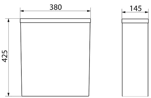 Бачок для унитаза BelBagno Regina белый BB104T