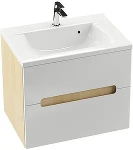 Тумба-умывальник подвесная Ravak SD Classic II 70 белый/береза X000000907+XJD01170000, 1