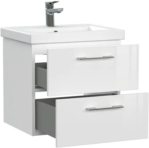 Тумба-умывальник подвесная Cersanit Lara 50 белый 64131+