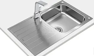 Мойка кухонная Teka Universe 50 T-XP 1B 1D PLUS POLISHED нержавеющая сталь полированная 115110022, 4