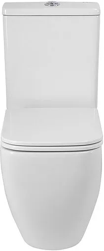 Унитаз-компакт безободковый BelBagno Luce Tornado белый BB2197CP-TOR/SC+BB2197T