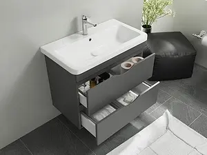 Тумба-умывальник подвесная ISVEA Neo 60 серый 21NGS329060E Тумба-умывальник подвесная ISVEA Neo 60 серый 21NGS329060E, 4