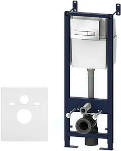 Инсталляция для подвесного унитаза Set 4 в 1 Am.Pm Start I012703.0201 с кнопкой белый глянцевый Инсталляция для подвесного унитаза Set 4 в 1 Am.Pm Start I012703.0201 с кнопкой белый глянцевый, 1