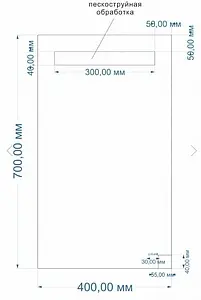Зеркало с подсветкой Cersanit Led 010 Base 40 KN-LU-LED010*40-b-Os Зеркало с подсветкой Cersanit Led 010 Base 40 KN-LU-LED010*40-b-Os, 2