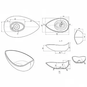 Раковина Aquanet Grace V20 60 белый матовый 00198958, 2
