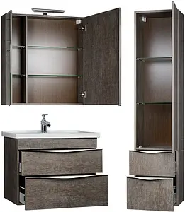 Шкаф-зеркало Aquanet Эвора 80 R дуб антик 00182741 Шкаф-зеркало Aquanet Эвора 80 R дуб антик 00182741, 5