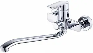 Смеситель для ванны с длинным изливом Swedbe Mars хром 1755 Смеситель для ванны с длинным изливом Swedbe Mars хром 1755, 1