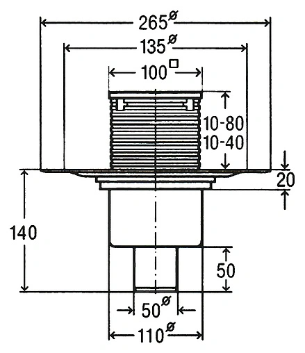 Трап вертикальный Set Viega Advantix 4936.3 100x100мм 583224